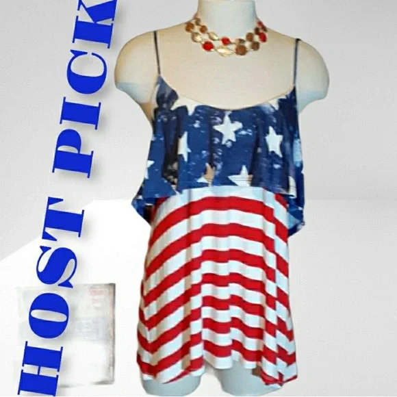 Patriotic Star and Stripe Tank Top - Picture 2 of 6
